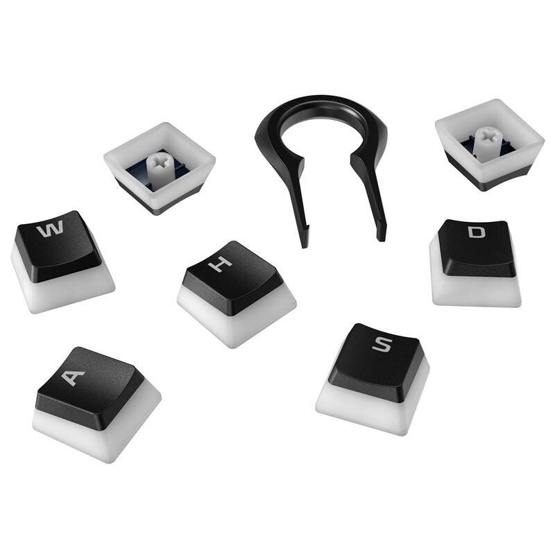 Obrázok HyperX Pudding Keycaps Full Key Set, black (HKCPXP-BK-US/G)