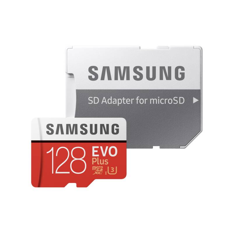 Pamäťová karta Samsung Micro SDXC EVO+ 128GB Class 10 UHS-3 (R100/W60) + SD adaptér (MB-MC128HA/EU)