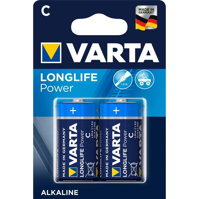 Batéria alkalická Varta Longlife Power C, LR14, blister 2ks (4914121412)