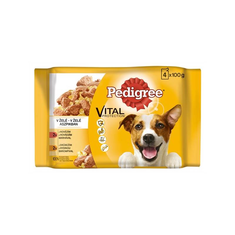 Obrázok Pedigree kapsa hovězí/drůbeží 4x100g