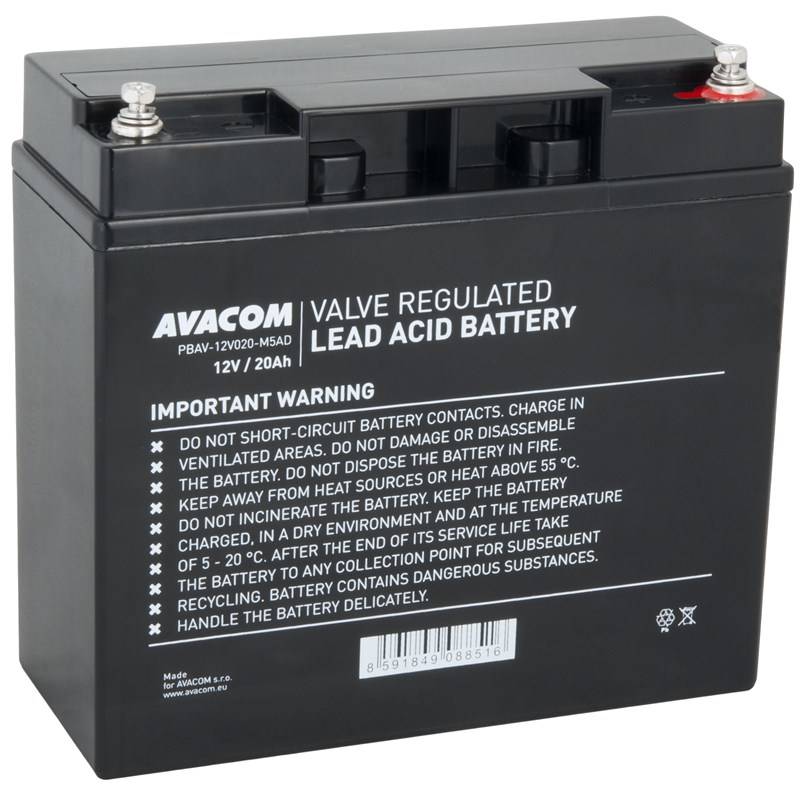 Olovený akumulátor Avacom 12V 20Ah M5 DeepCycle (PBAV-12V020-M5AD)