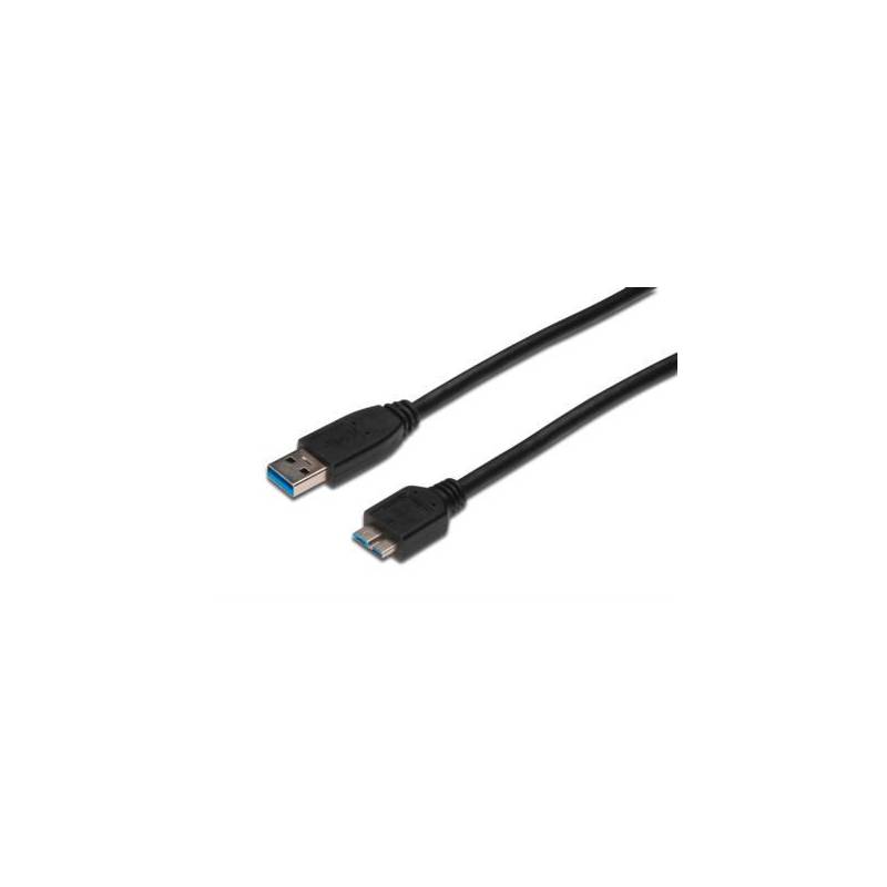 Obrázok Digitus USB 3.0 / MicroUSB, 1m (AK-300116-010-S) čierny