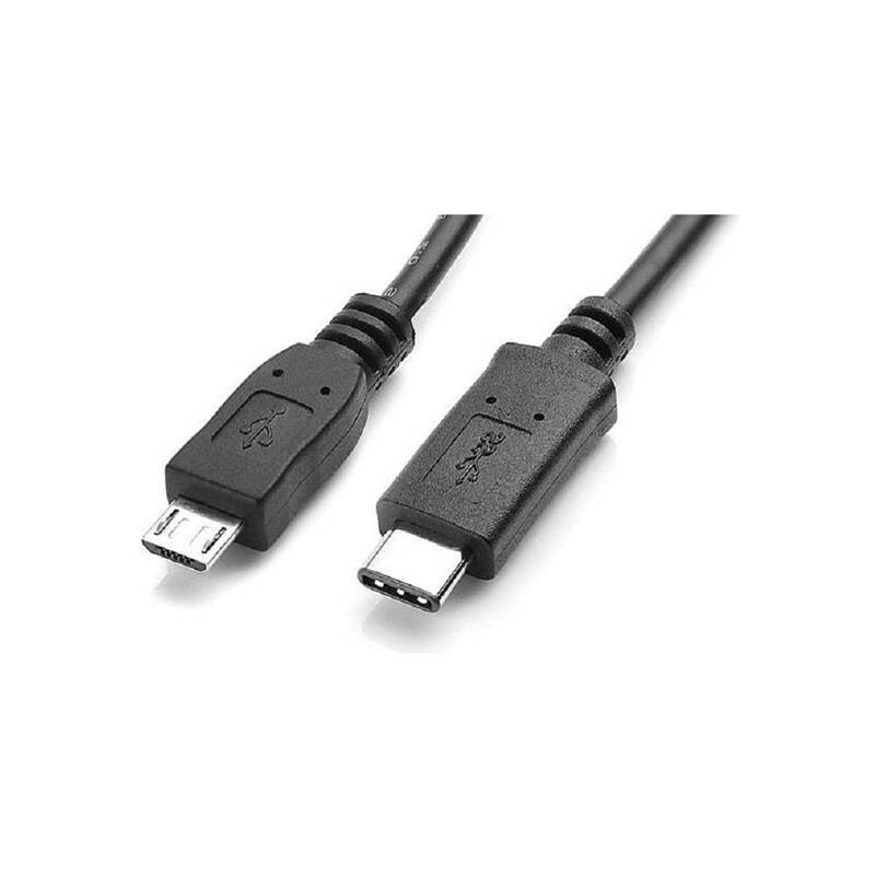 Kábel AQ USB 3.1 USB-C samec - USB Micro samec , 1,8 m (xaqcc69018) čierny