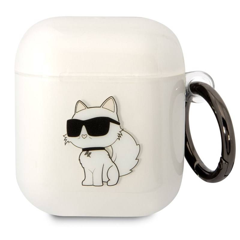 Obrázok Karl Lagerfeld 3D Logo NFT Choupette na Airpods 1/2 (KLA2HNCHTCT) biele