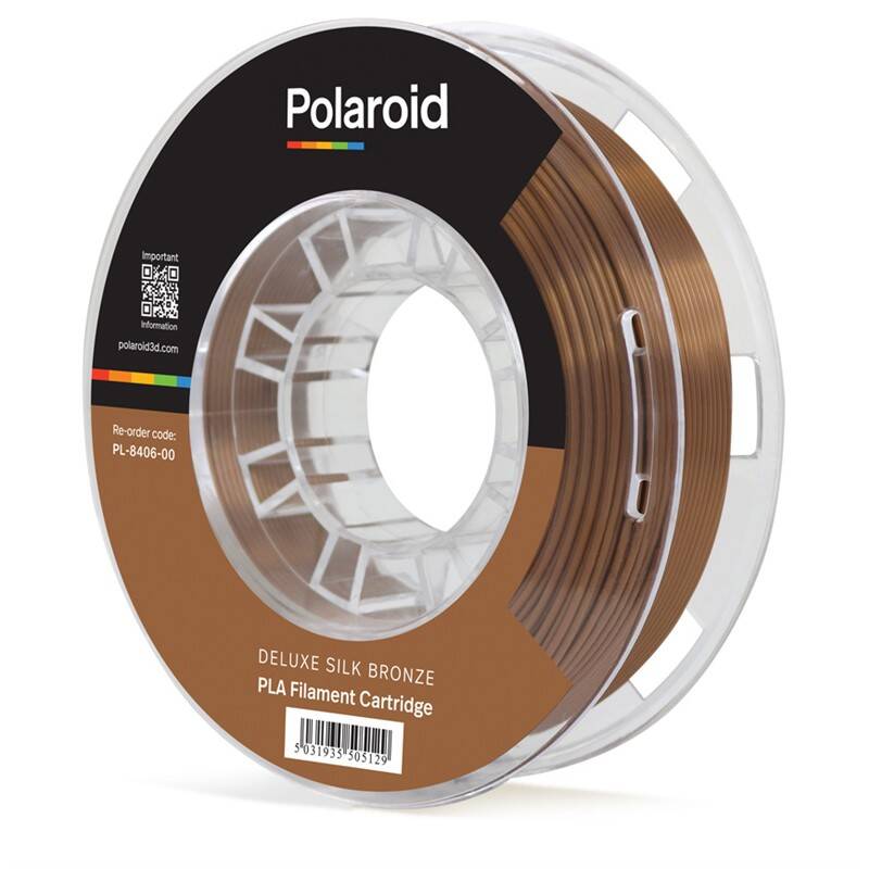 Obrázok Polaroid 250g Universal Deluxe Silk PLA Filament Material - Bronze 3D-FL-PL-8406-00