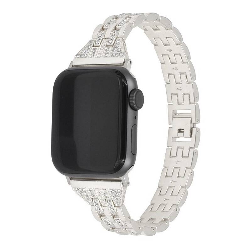 Obrázok WG line, kovový, na Apple Watch 38/40/41 mm + adapter (10641) strieborný