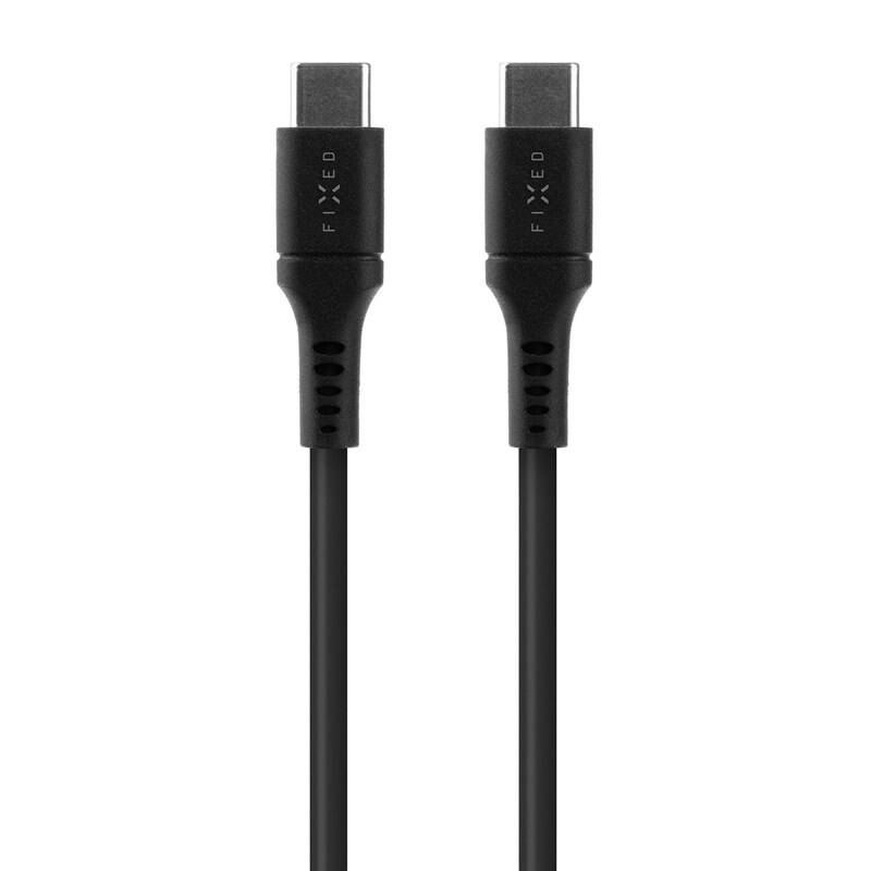 Obrázok FIXED Liquid silicone USB-C/Lightning s podporou PD, MFi, 2m (FIXDLS-CL2-BK) čierny