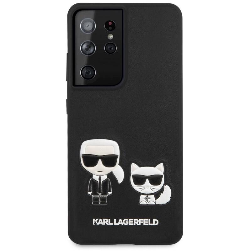 Obrázok KLHCS21LPCUSKCBK Karl Lagerfeld PU Karl &Choupette Kryt pro Samsung Galaxy S21 Ultra Black