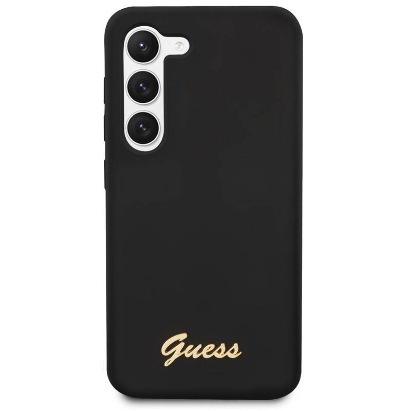 Obrázok Guess Liquid Silicone Metal Logo Zadní Kryt pro Samsung Galaxy S23 Black