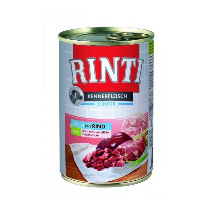 Obrázok Konzerva Rinti Dog Junior  hovězí 400g 33379