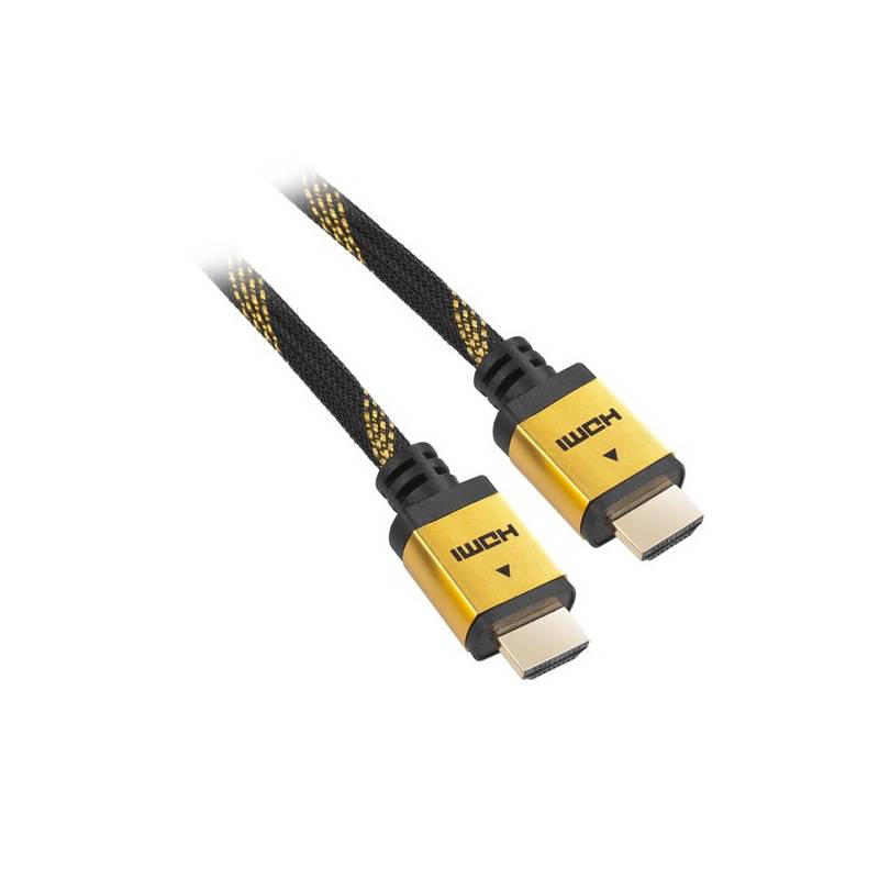 Kábel GoGEN HDMI 1.4, 3m, pozlátený, opletený, High speed, s ethernetom (GOGHDMI300MM04) čierny