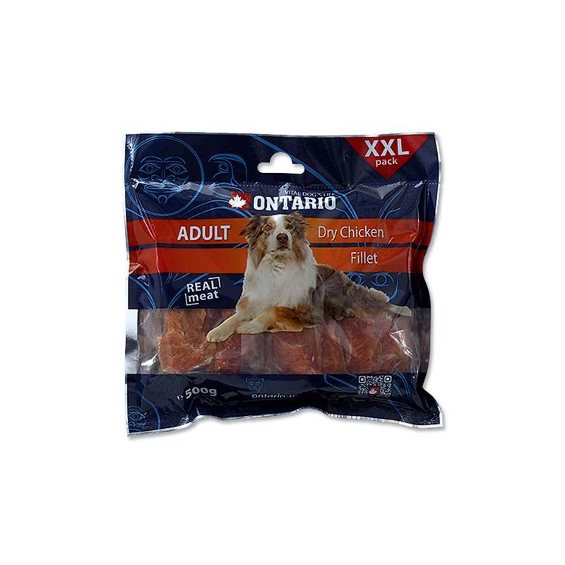 Obrázok Ontario SnackAdult Dry Chicken fillet 500g