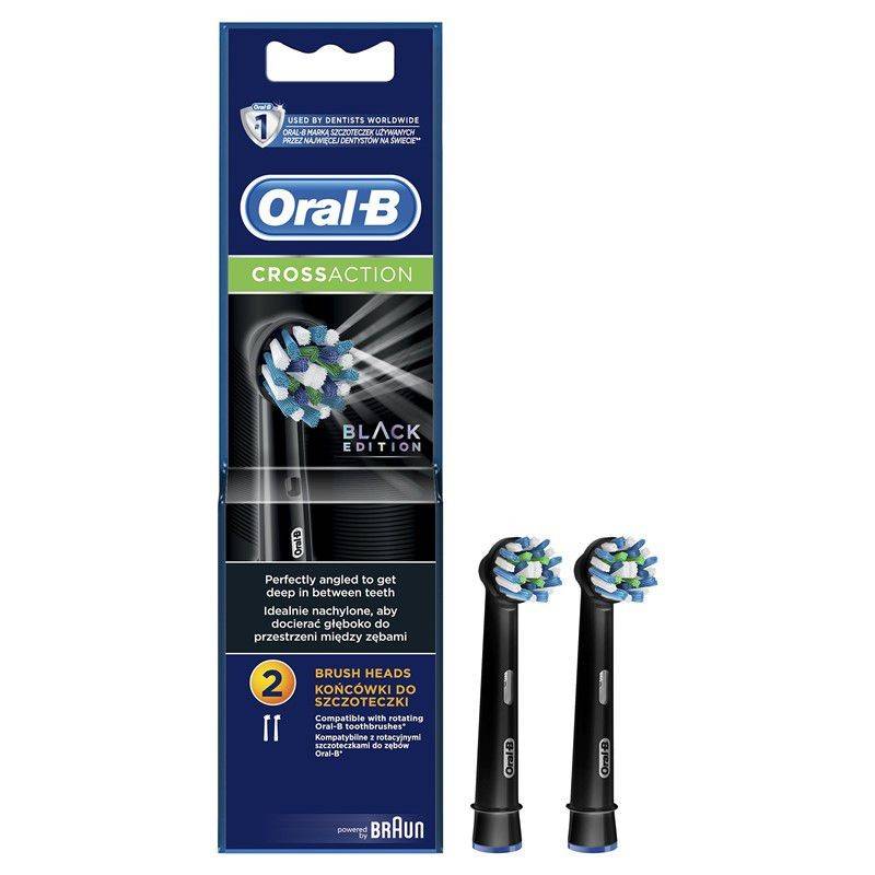 Obrázok Oral-B náhradní hlavice EB50 CrossAction Black 2ks (4210201215295)