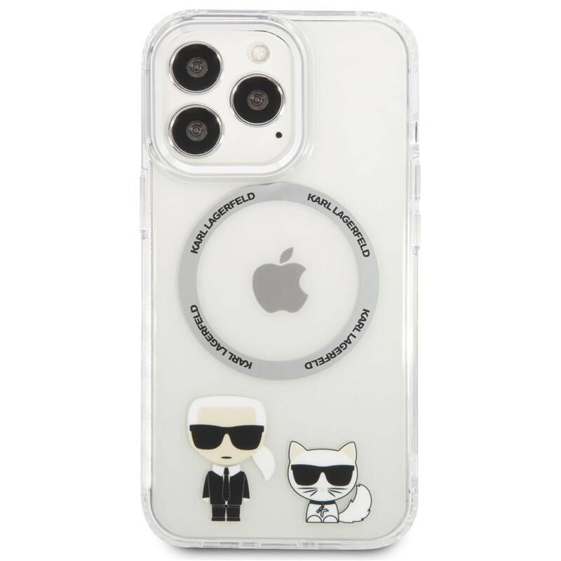 Obrázok Karl Lagerfeld Magnetic Karl and Choupette Kryt pro iPhone 13 Pro Max Transparent