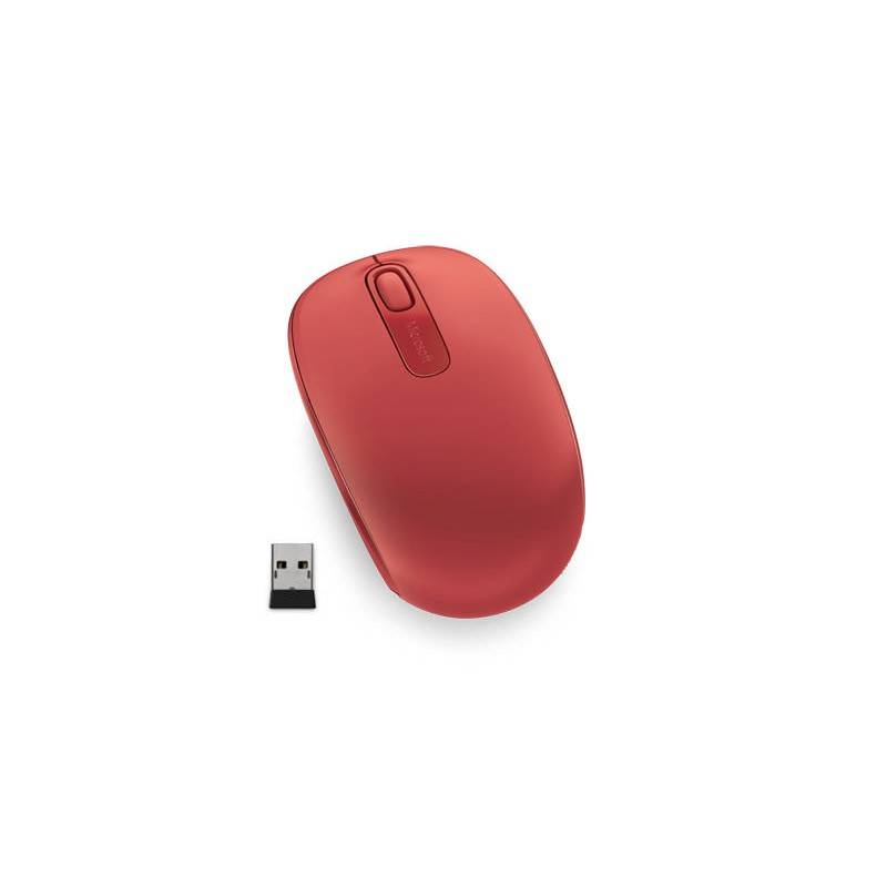 Obrázok Microsoft Wireless Mobile Mouse 1850 Flame Red (U7Z-00034) červená