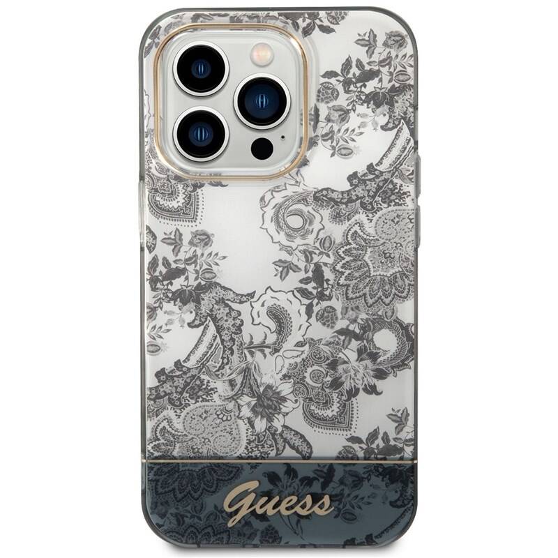 Obrázok Guess PC/TPU Toile De Jouy Zadní Kryt pro iPhone 14 Pro Max Grey