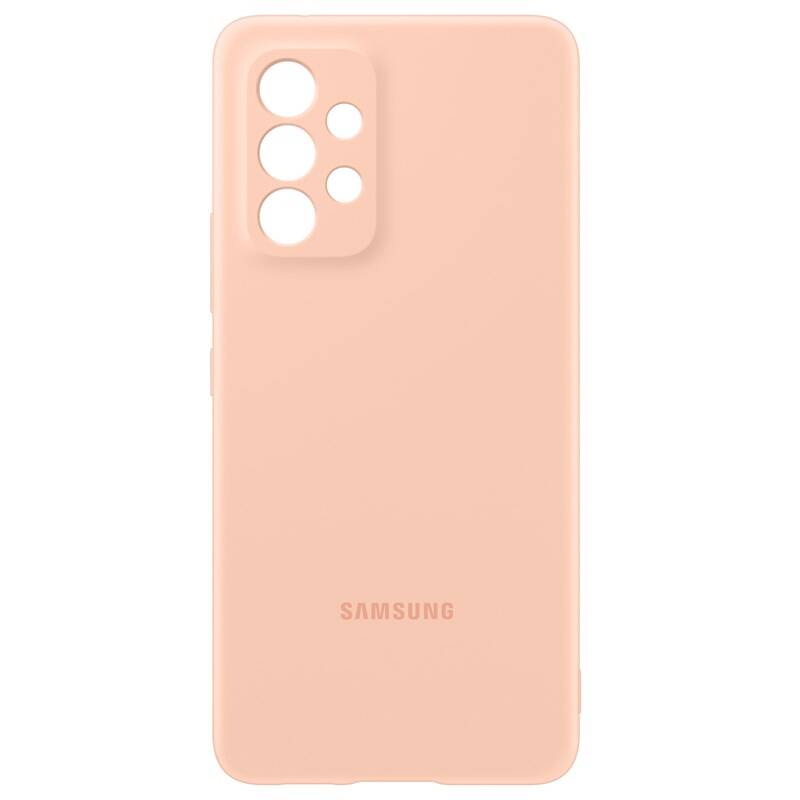 Kryt na mobil Samsung Silicon Cover na Galaxy A53 5G - peach (EF-PA536TPEGWW)