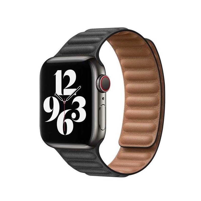 Obrázok COTEetCI Double Suction kožený remienok pre Apple Watch 38/40 mm čierny (WH5292-BK)