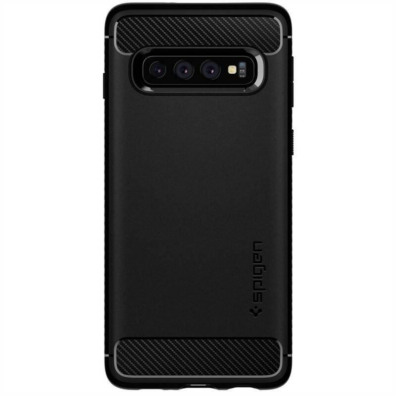 Obrázok Spigen Rugged Armor Black Samsung Galaxy S10 (605CS25800)