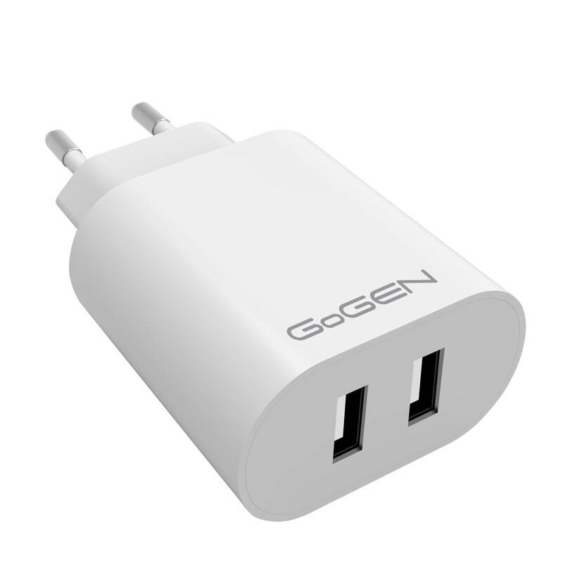 Obrázok GoGEN ACH 206, 2x USB-A (24W) (ACH206W) biela