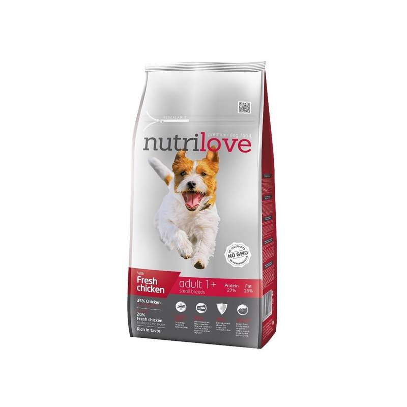 Obrázok Nutrilove Dog dry Adult S fresh chicken 8kg