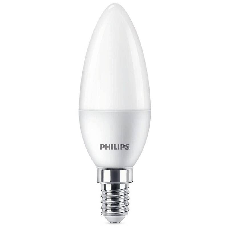 LED žiarovka Philips sviečka, 5W, E14, studená biela (8719514313323)
