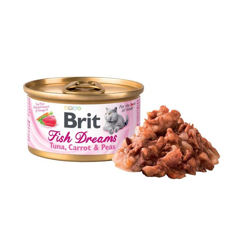 Obrázok Brit Cat konz Brit Fish Dreams Tuna , Carrot & Pea 80g