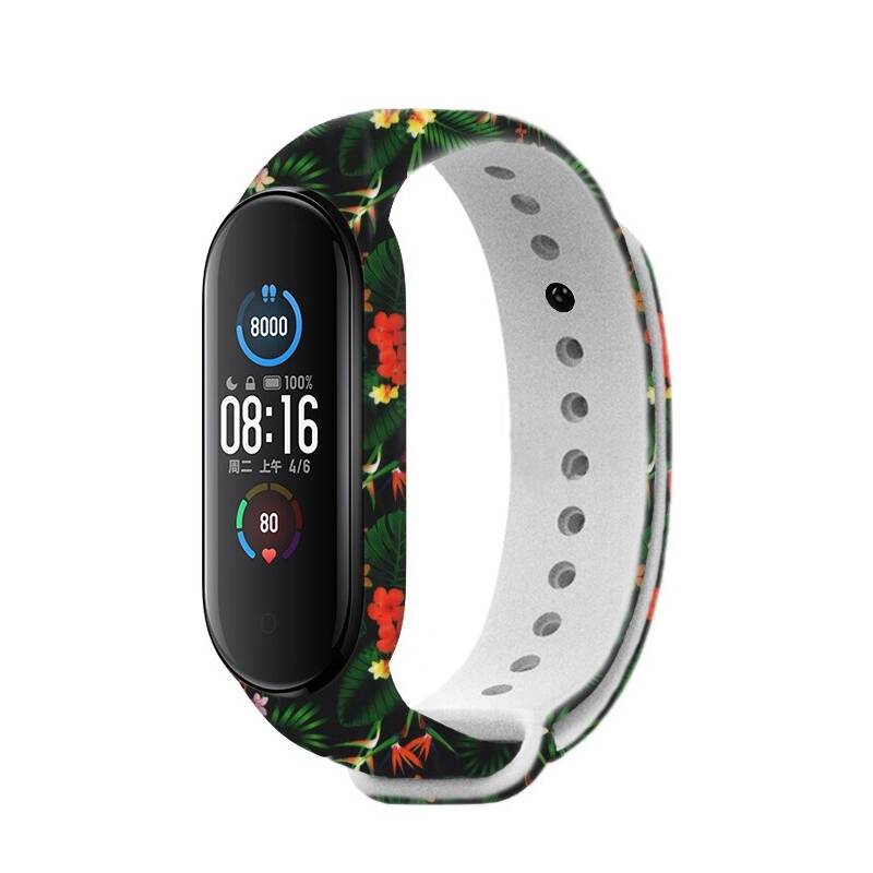 Obrázok RhinoTech na Xiaomi Mi Band 5 - motiv džugle RTACC080