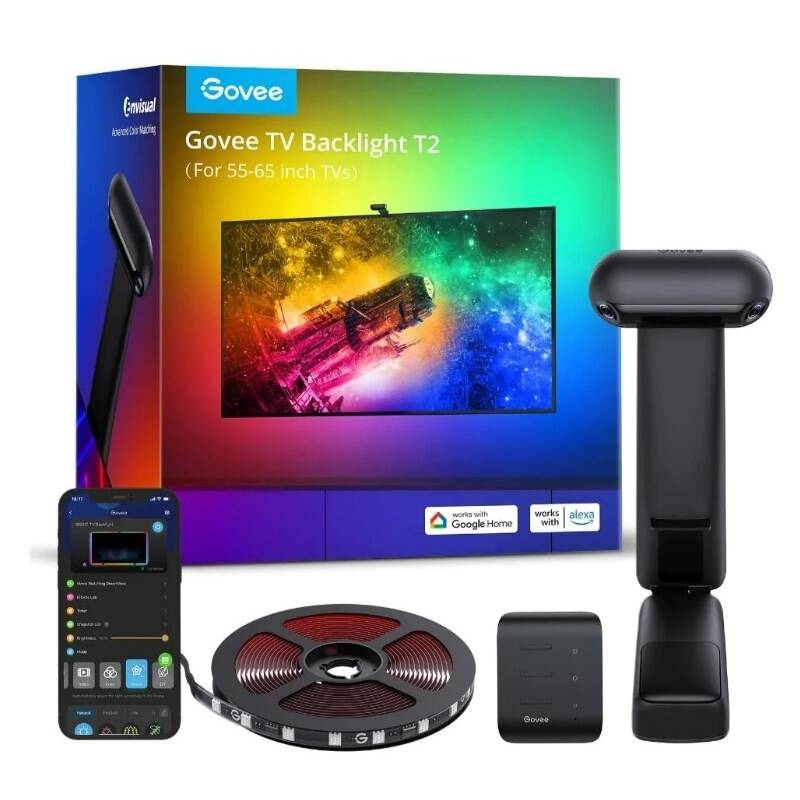 LED pásik Govee DreamView T2 DUAL TV 55-65&quot; SMART LED RGBIC (H605C311) + Doprava zadarmo