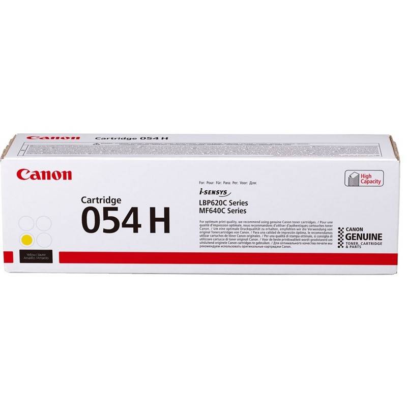 Toner Canon CRG 054 H, 2300 stran (3025C002) žltý
