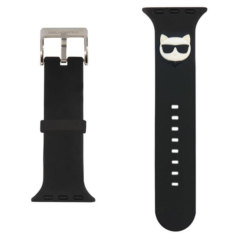 Obrázok Karl Lagerfeld Choupette Head Řemínek pro Apple Watch 38/40mm Black