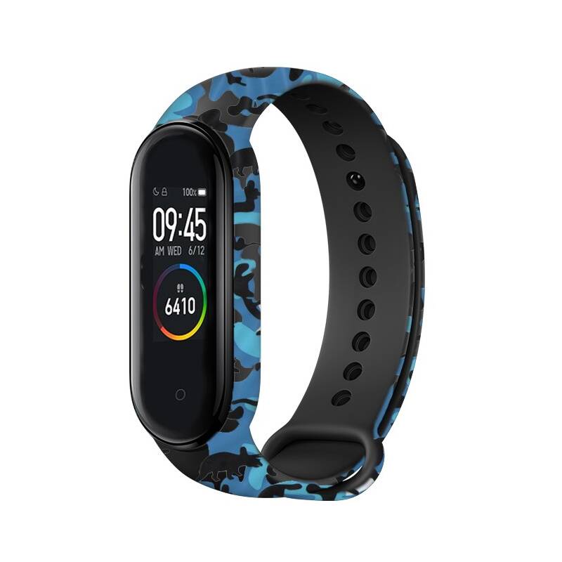 Obrázok RhinoTech na Xiaomi Mi Band 3/4 - maskáčová modro-černá (RTACC119)