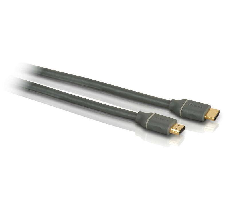 Kábel Philips HDMI, pozlacené konektory, 5m (SWV4434S/10) čierny