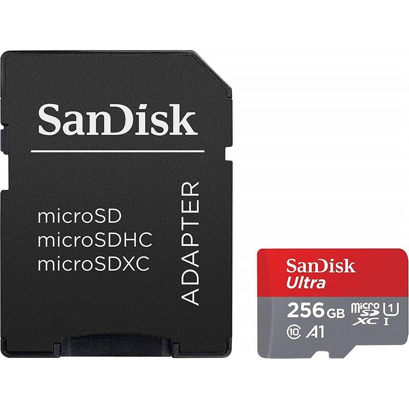 Pamäťová karta SanDisk Micro SDXC Ultra Android 256GB UHS-I U1 (100R) + adapter (SDSQUAR-256G-GN6MA)