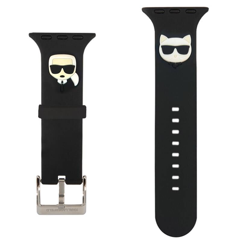 Obrázok Karl Lagerfeld Karl and Choupette Řemínek pro Apple Watch 42/44mm Black