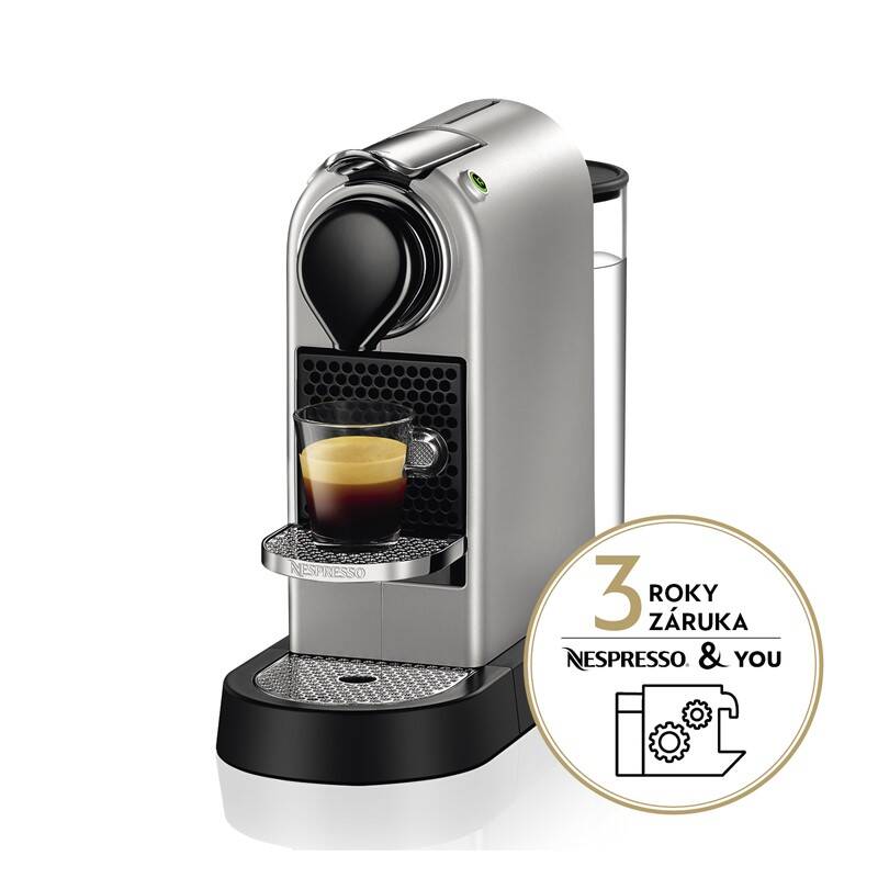 Espresso Krups Nespresso Citiz XN741B10 strieborné + Doprava zadarmo