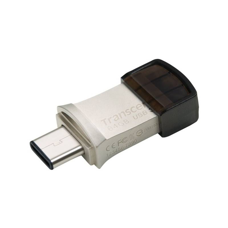 USB flashdisk Transcend JetFlash 890 64GB (TS64GJF890S) strieborná