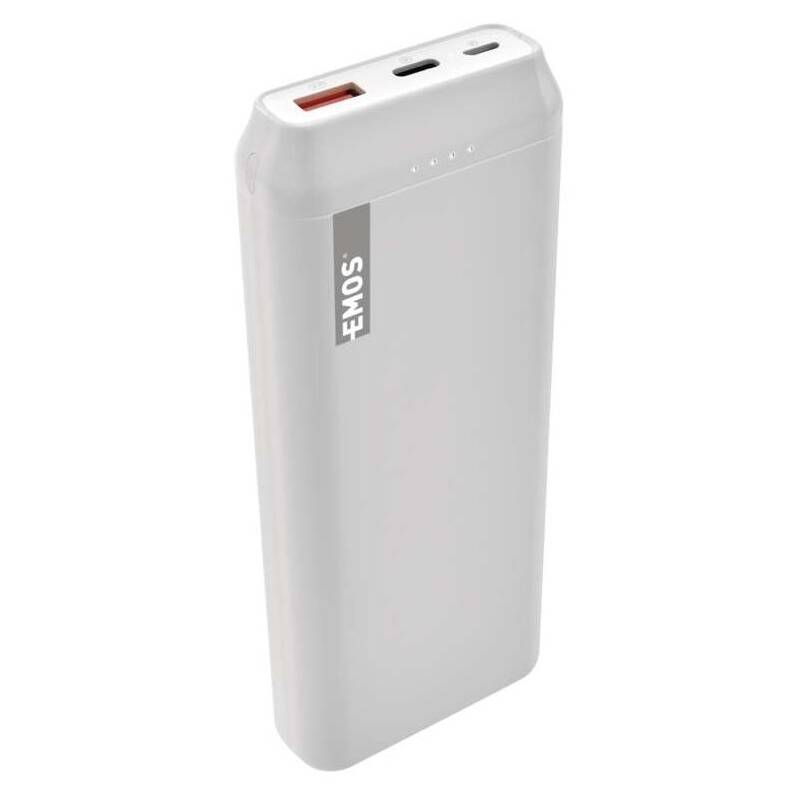 Obrázok EMOS AlphaQ 20, 20000 mAh, USB-C PD 18W, QC 3.0 (1613052501) biela