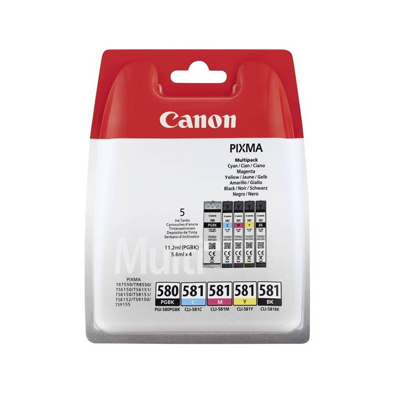 Obrázok Canon INK PGI-580/CLI-581 BK/CMYK MULTI BL SEC 2078C006