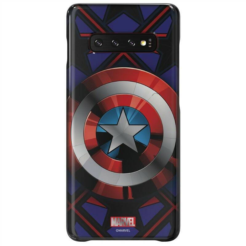 Kryt na mobil Samsung Captain America na Galaxy S10+ (GP-G975HIFGHWC) čierny
