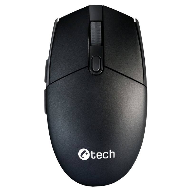 Obrázok C-TECH myš , WLM-06S, černo-grafitová, bezdrátová, silent mouse, 1600DPI, 6 tlačítek, USB nano receiver