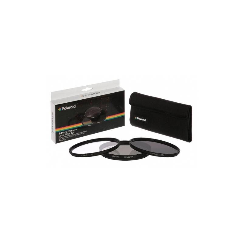 Filter Polaroid 52mm (UV MC, CPL, ND9), set 3ks (PL3FILND52) čierny