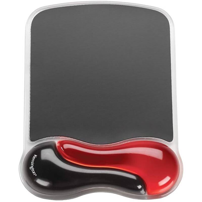 Podložka pod myš KENSINGTON Duo Gél s opierkou zápästia (62402) čierna/červená