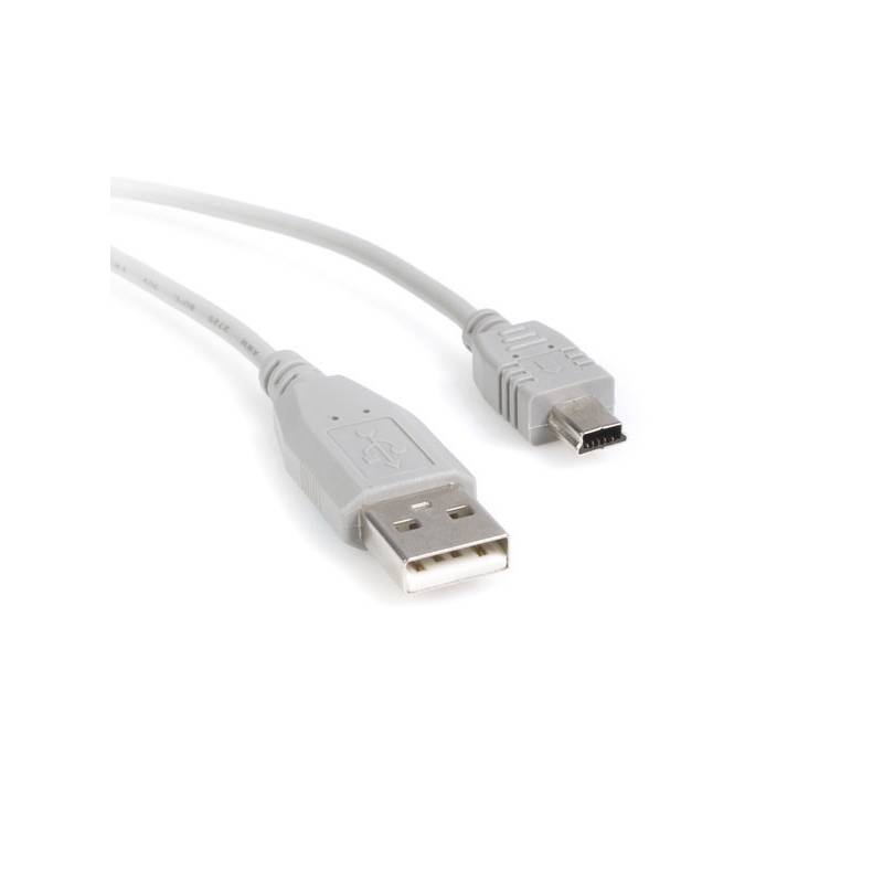 Obrázok Kábel USB (2.0), USB A M- USB mini M (5 pin), 2m, čierny, Logo, blistr