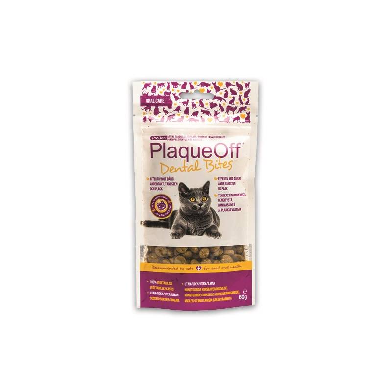 Obrázok PlaqueOff Dental Bites Cat 60g