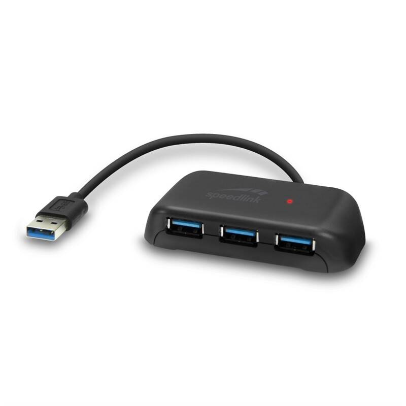 USB Hub Speed Link Snappy Evo USB 3.0 / 4 x USB 3.0, aktívny (SL-140106-BK) čierny