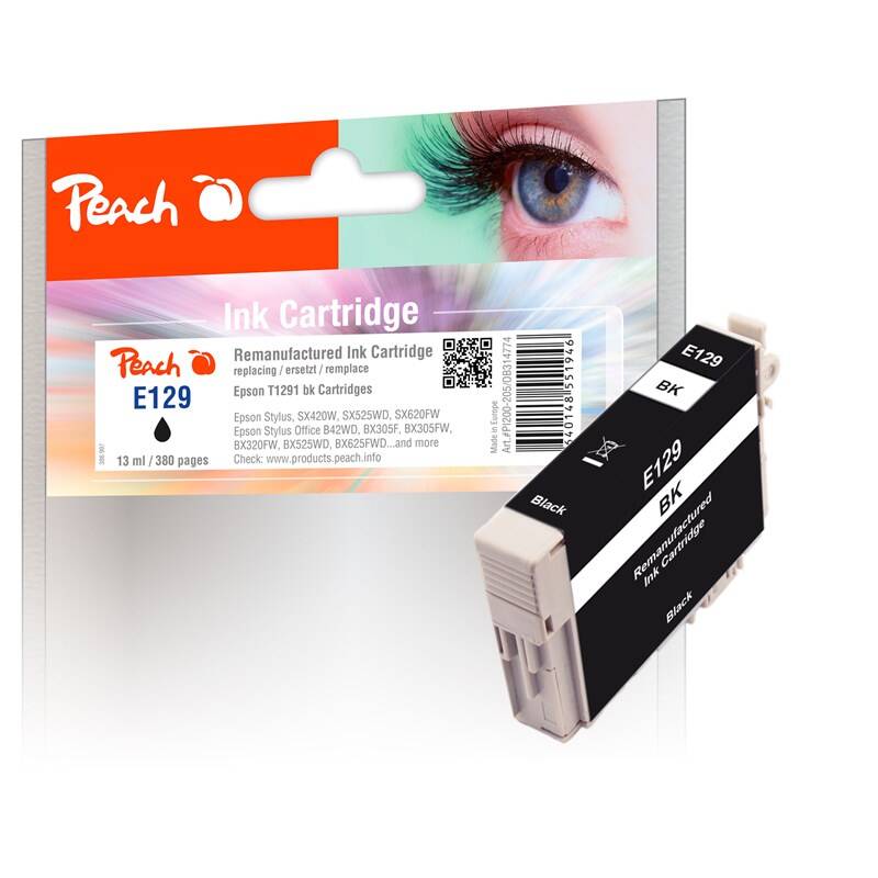 Obrázok Cartridge Peach T1291 čierna (Epson) PI200-205