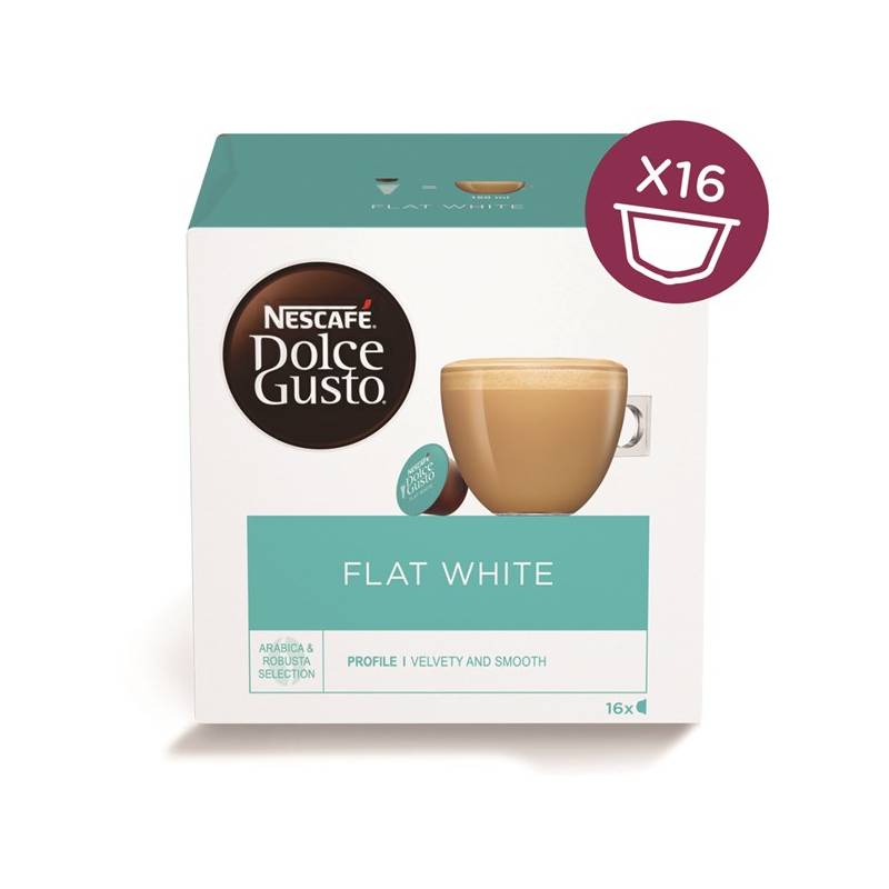 Obrázok NESCAFÉ Dolce Gusto FLAT WHITE 16 ks× 3 (7613036596244)