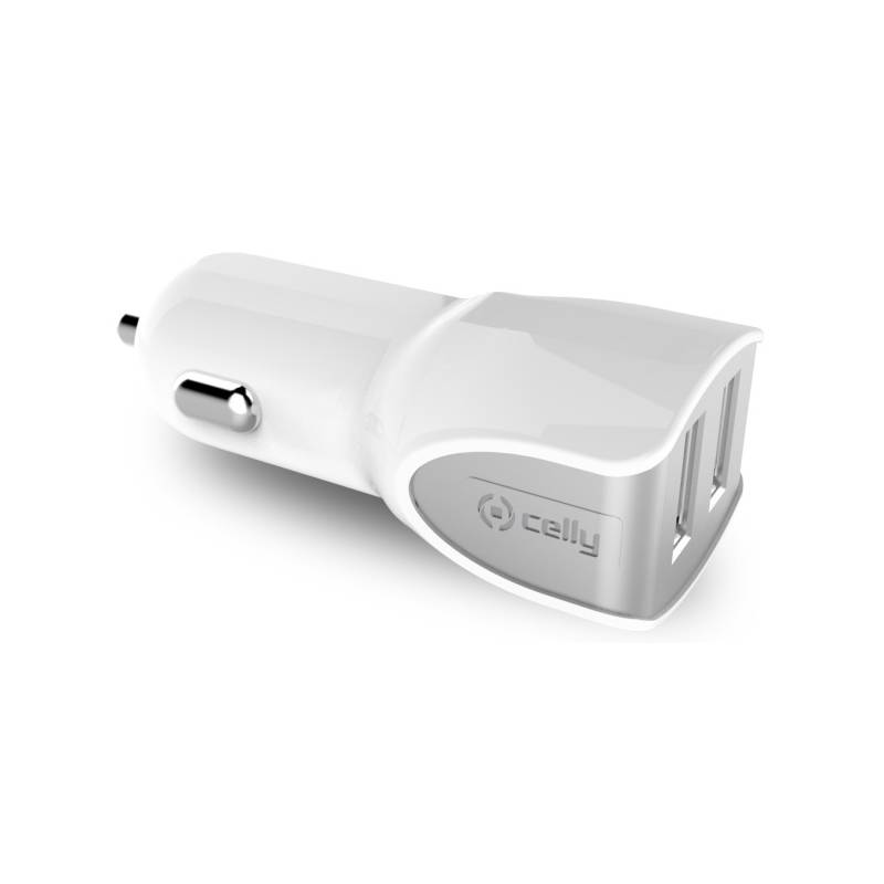 Obrázok CELLY TURBO car charger 2 x USB white (CC2USBTURBOWH)