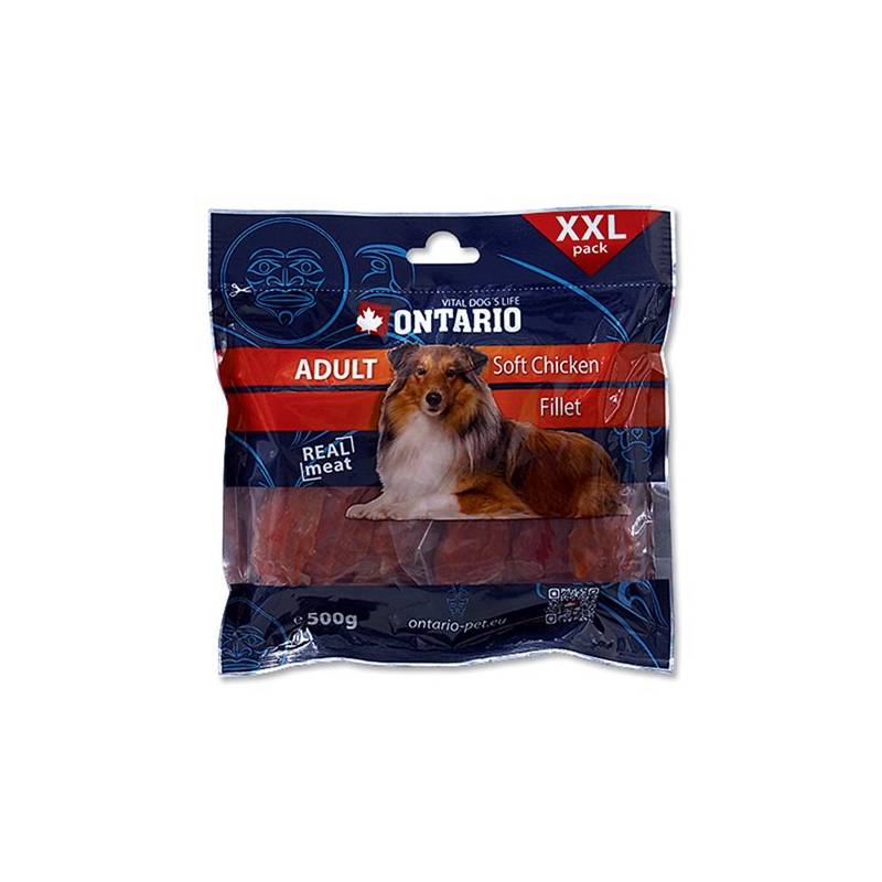 Obrázok Ontario SnackAdult Soft Chicken jerky 500g